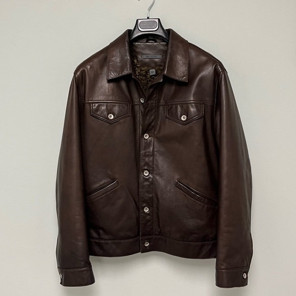 John Varvatos Shearling Trucker Jacket. Size EU 52 USA 42. - Picture 4 of 16